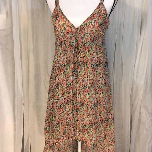 Forever 21 Sheer Hi Low Summer Dress - Button Back - Picture 5 of 8